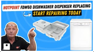 Hotpoint FDW60 Dishwasher Soap Dispenser Replacement