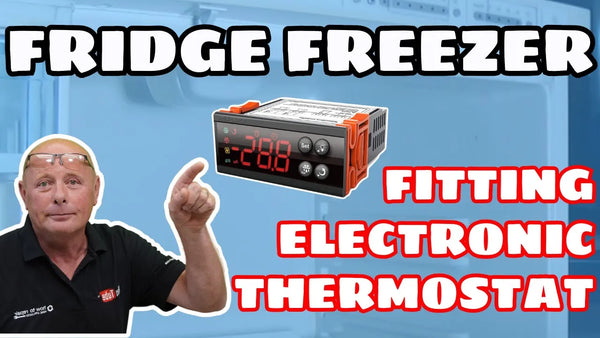 Fitting twin compressor Fridge freezer with Elitech ECS-16 Digital Temperature Controller