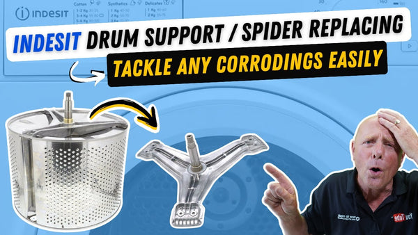 Indesit Washing Machine Drum Bearing Replacing | How To Replace Drum Support or Spider?