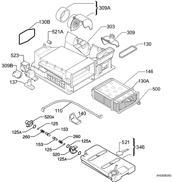 Zanussi ZDC47209W auto sense belt