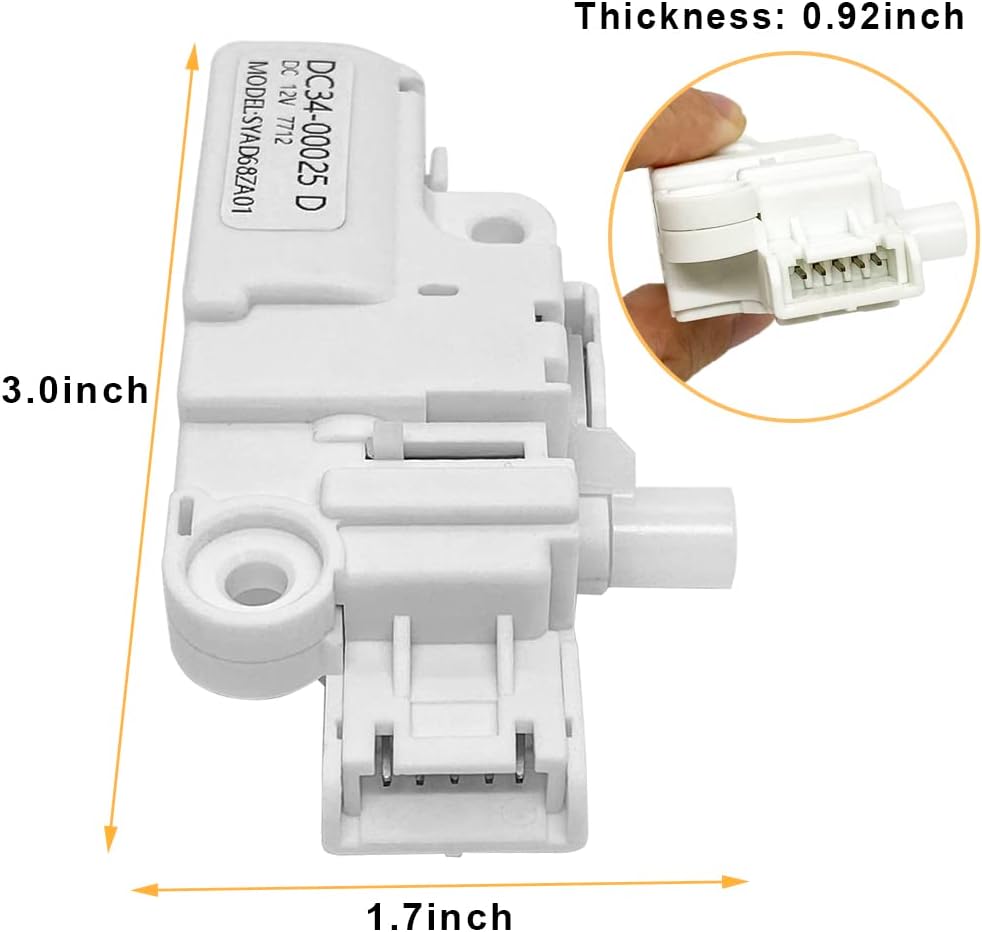 Samsung Door Lock : SCD Co.Ltd. Model SSYAD68ZA01 DC 12V - DC34-00025D