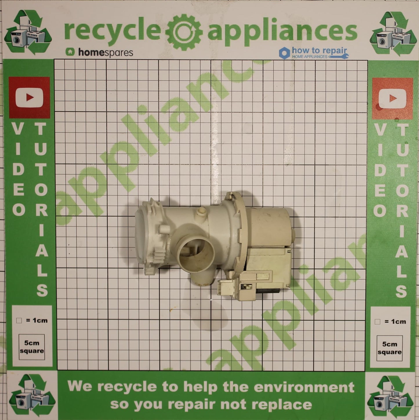 Beko Drain Pump Assembly : Arcelik SPW165250e31p 25w 2505500100