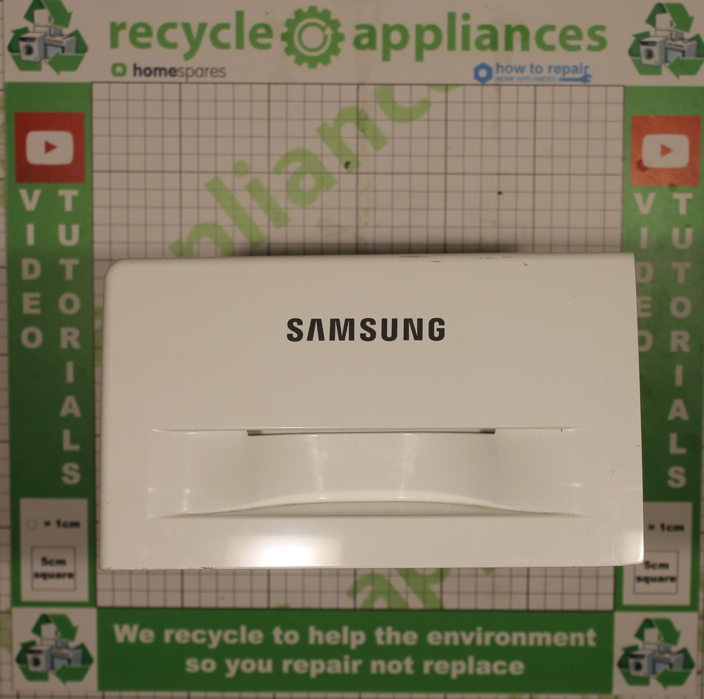 Samsung Washing Machine Soap Detergent Drawer Body DC61-03480A