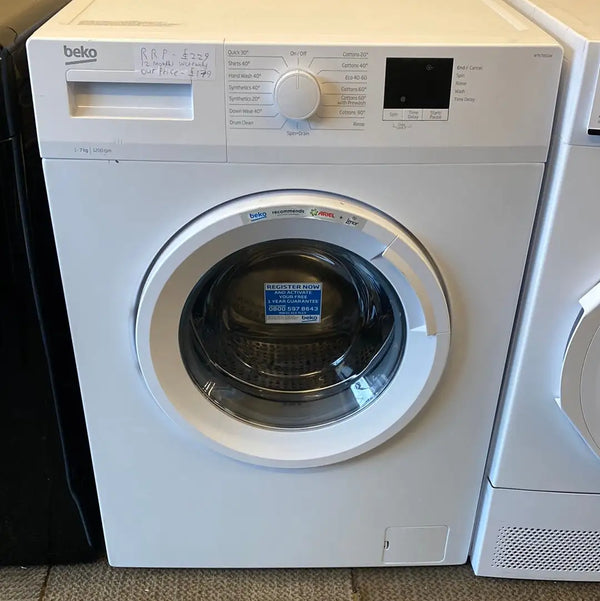 Beko WTK72011W Washing Machine Not Heating Water & Shows E08 Error Code
