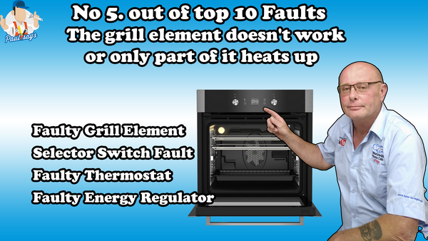 Oven or Cooker Grill element doesn’t work or only part of it heats up