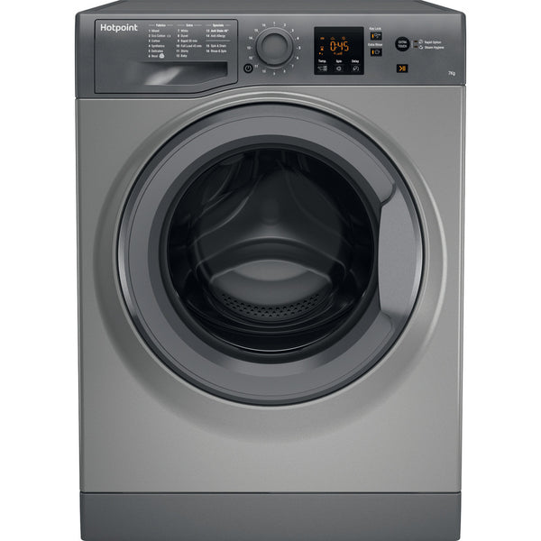 Hotpoint NSWM743U Washing Machine When i finish the program is still  have water inside of the machine