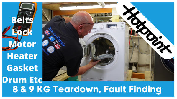 Hotpoint Ultima Washing Machine wmud942 – WMXTF942PUK Teardown how to fit and remove parts