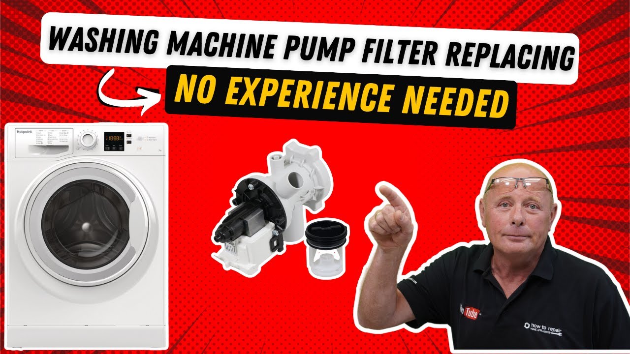 How To Replace A Washing Machine Drain Pump? | Creda & Hotpoint Washin ...