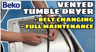 How To Replace The Beko Vented Tumble Dryer Belt? | Fully Service The Machine