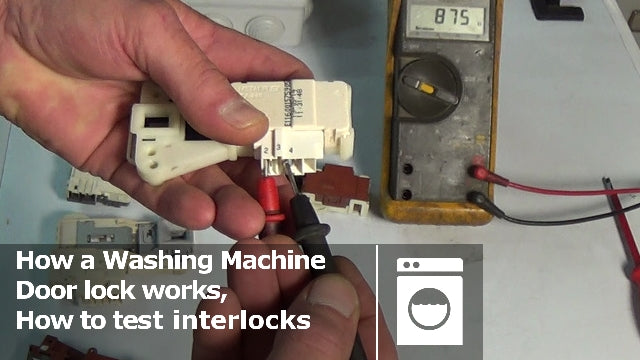 How a washing machine door lock or interlock works – How-To-Repair