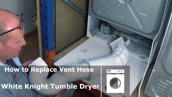 White knight how to replace vent hose & service tumble dryer