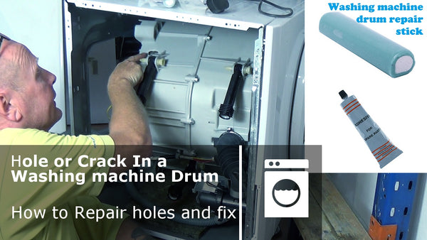 Repair a hole in a washing machine drum