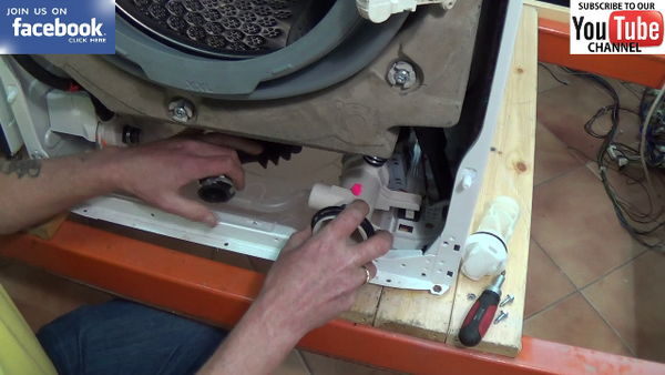 Aeg Washing machine that will not empty. How to replace Aeg Washing machine pump