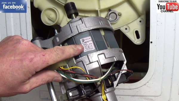 Blomberg washing machine is not spinning, How to replace carbon brushes.