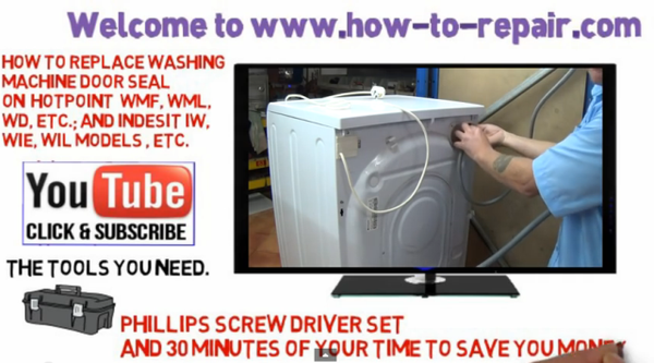 How to replace a washing machine door seal on Hotpoint, Indesit, Ariston & Scholtes
