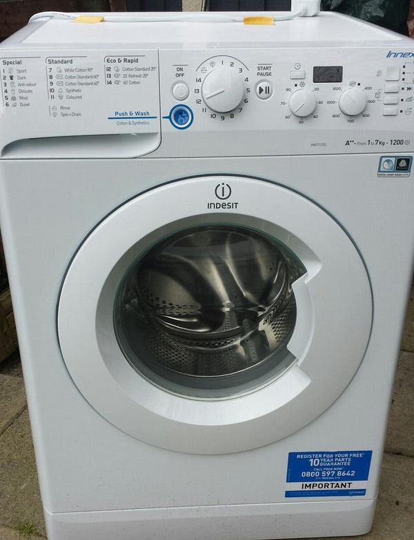Indesit XWD71252WUK Washing Machine Drum Not Spinning At all and Sometimes It Spins