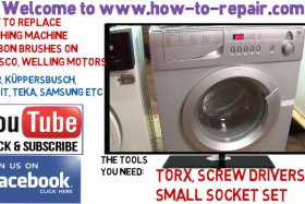 How to replace Teka washing machine motor carbon brushes.