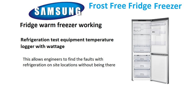 Temperature and wattage data logger on Samsung Frost Free Fridge freezer