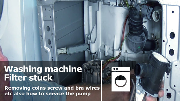 How to open Washing machine Filter that is stuck or Jammed