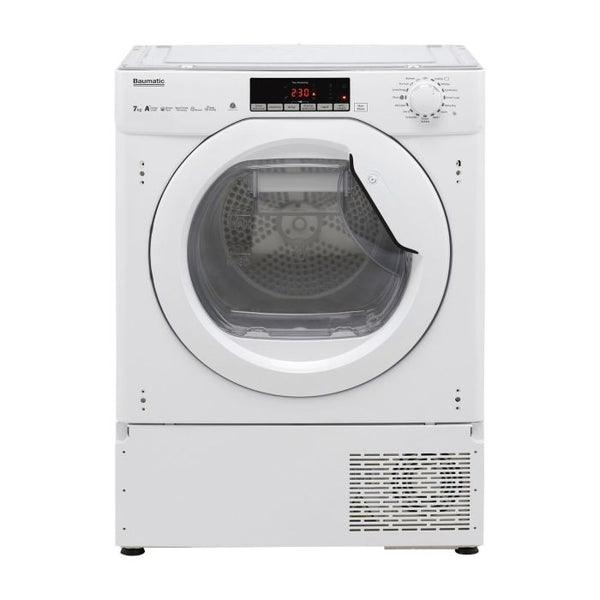 Baumatic heat pump tumble dryer BBTD H7A1TE Fault error codes, drum not turning