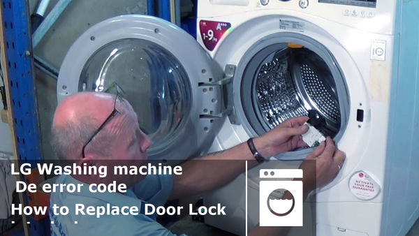 lg washing machine De error code how to replace door lock