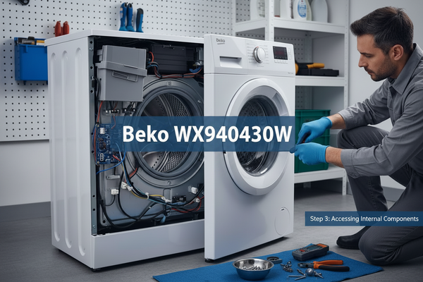 Beko WX940430W Remove panel for dismantling