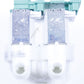 Bosch Neff Siemens Cold Water Double Solenoid Inlet Valve : 180Deg. With 10.5 Bore Outlets 10031360