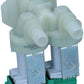 Bosch Neff Siemens Cold Water Double Solenoid Inlet Valve : 180Deg. With 10.5 Bore Outlets 10031360