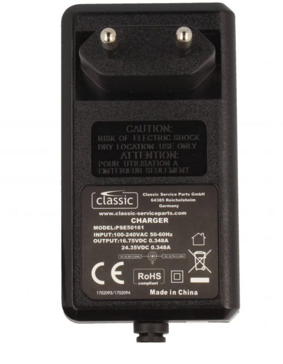 Battery Charger - UK Plug PSE50161