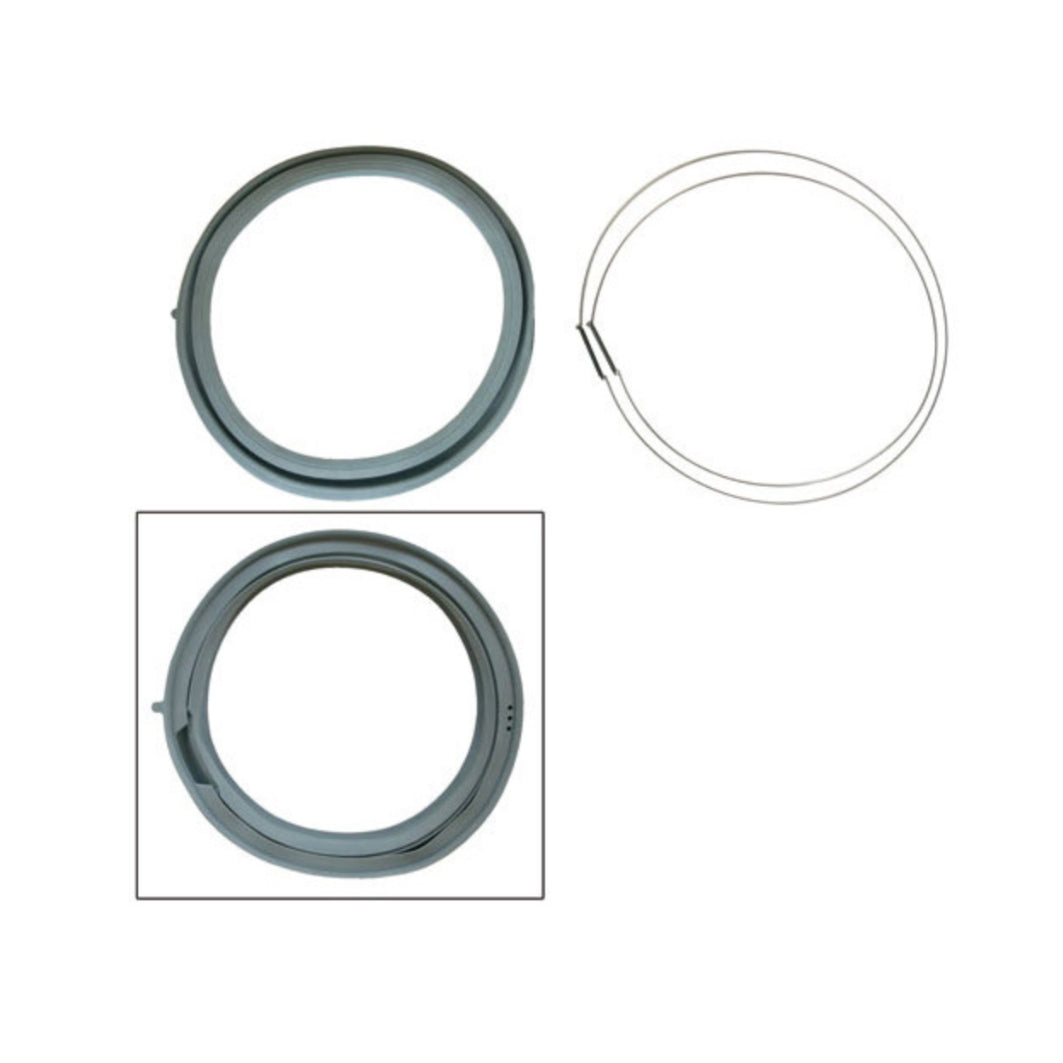 Bosch Washing Machine Rubber Boot Door Seal Gasket Kit with Clamps 00667489