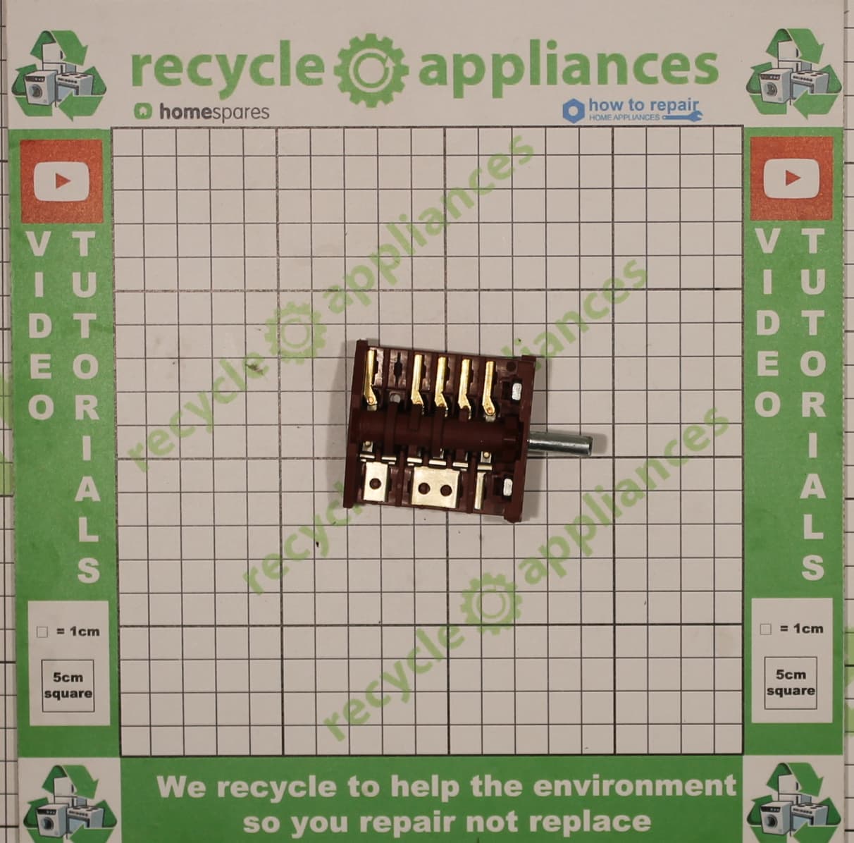 Cookology Cooker Oven Selector Switch ALONE FD103M AC 250V 16A T150 5E4 10 Terminal