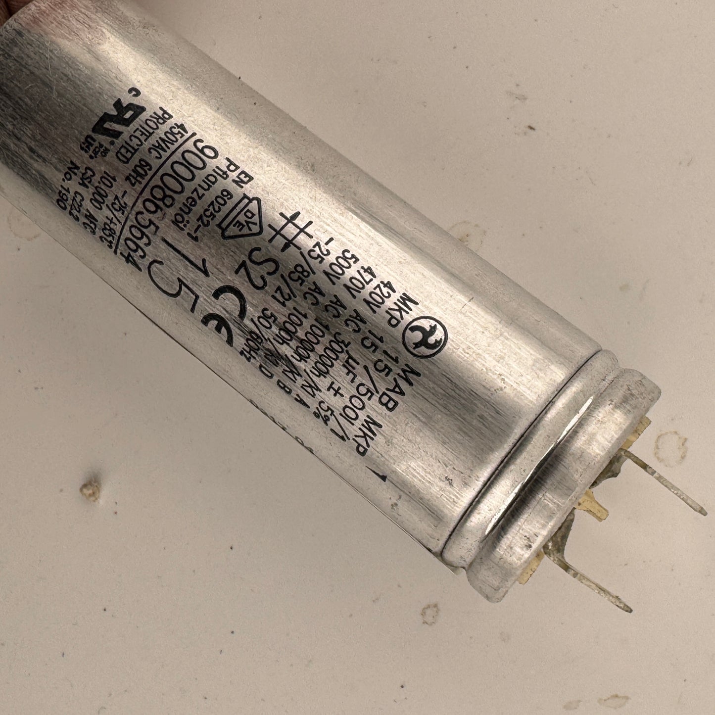 Bosch Tumble Dryer Capacitor 15 μF 500V 10016807