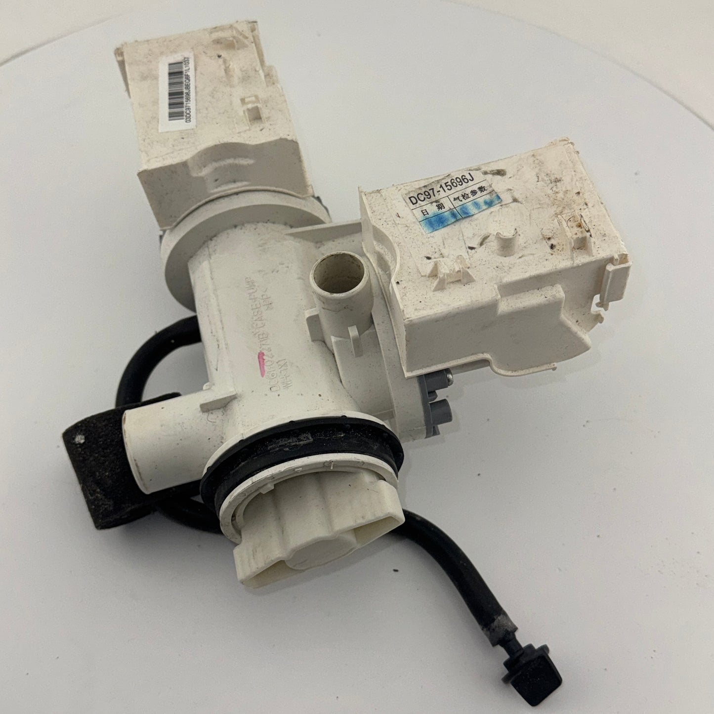 Samsung Double Drain Pump & Filter Assembly With Drain Down Hose DC97-15696G