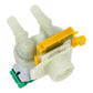 Bosch Neff Siemens Cold Water Double Solenoid Inlet Valve : 180Deg. With 10.5 Bore Outlets