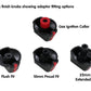 Universal 55mm Black Cooker Control Knob Pack of 4