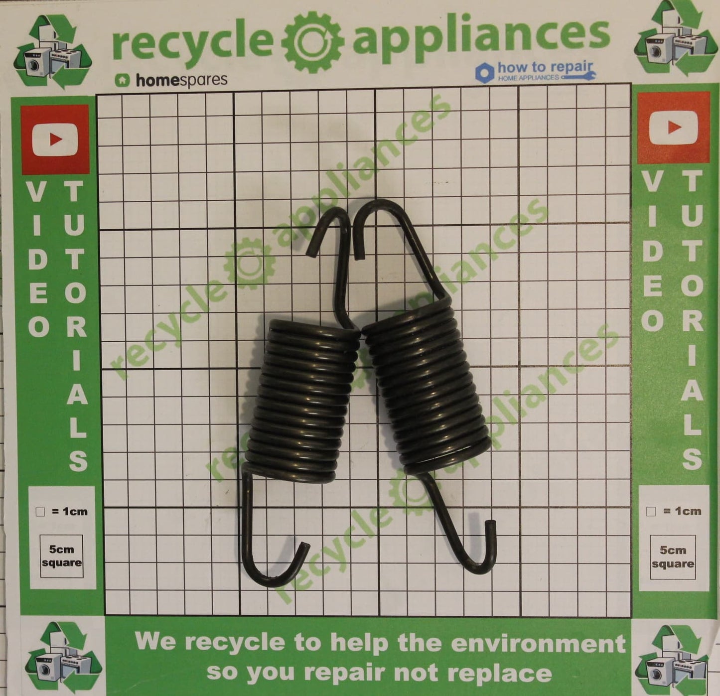 Genuine Washing Machine Tank Suspension Springs X2