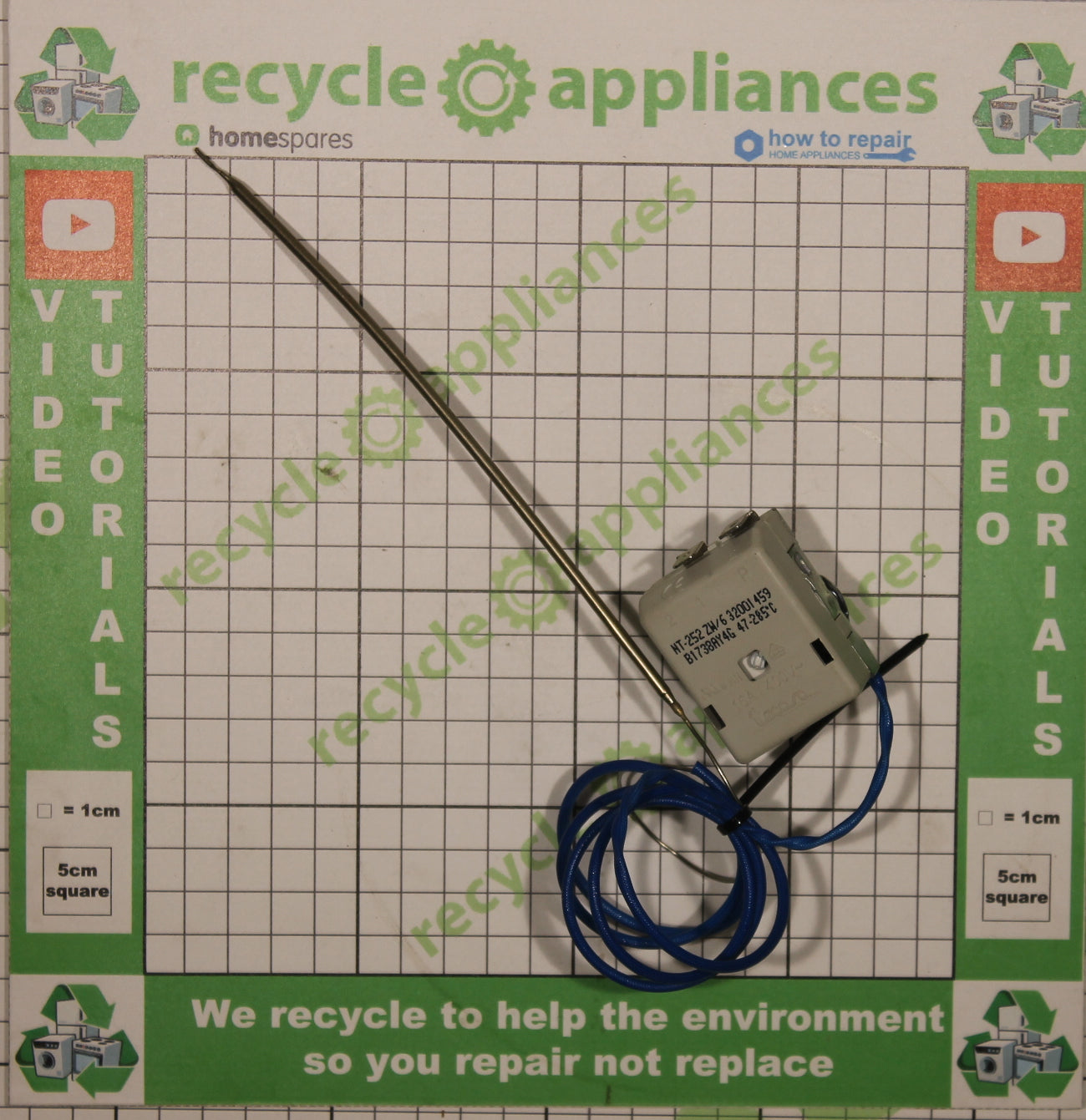 Oven Thermostat 32001459 Tecasa NT-252 ZW/6 50-285°C