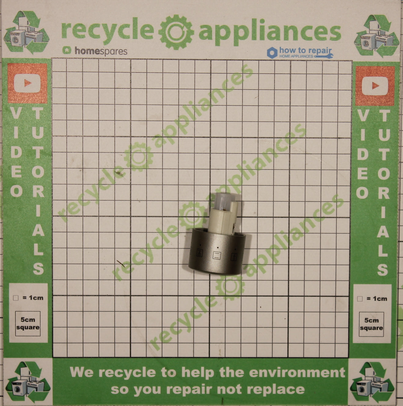 Sharp Cooker Oven Silver Selector Knob Silver 42162842, 8 position