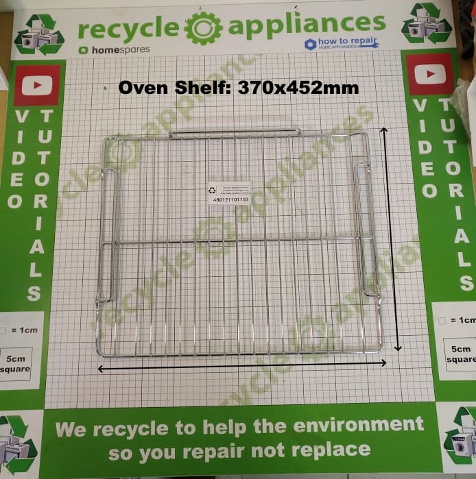 Cooker Oven Shelf : 370x452mm