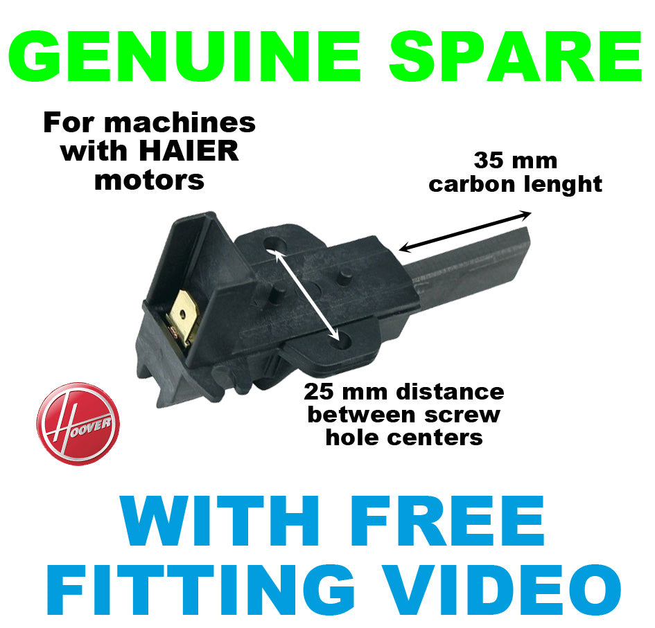 Candy Hoover Washing Machine Carbon Brushes  Pair 49028928