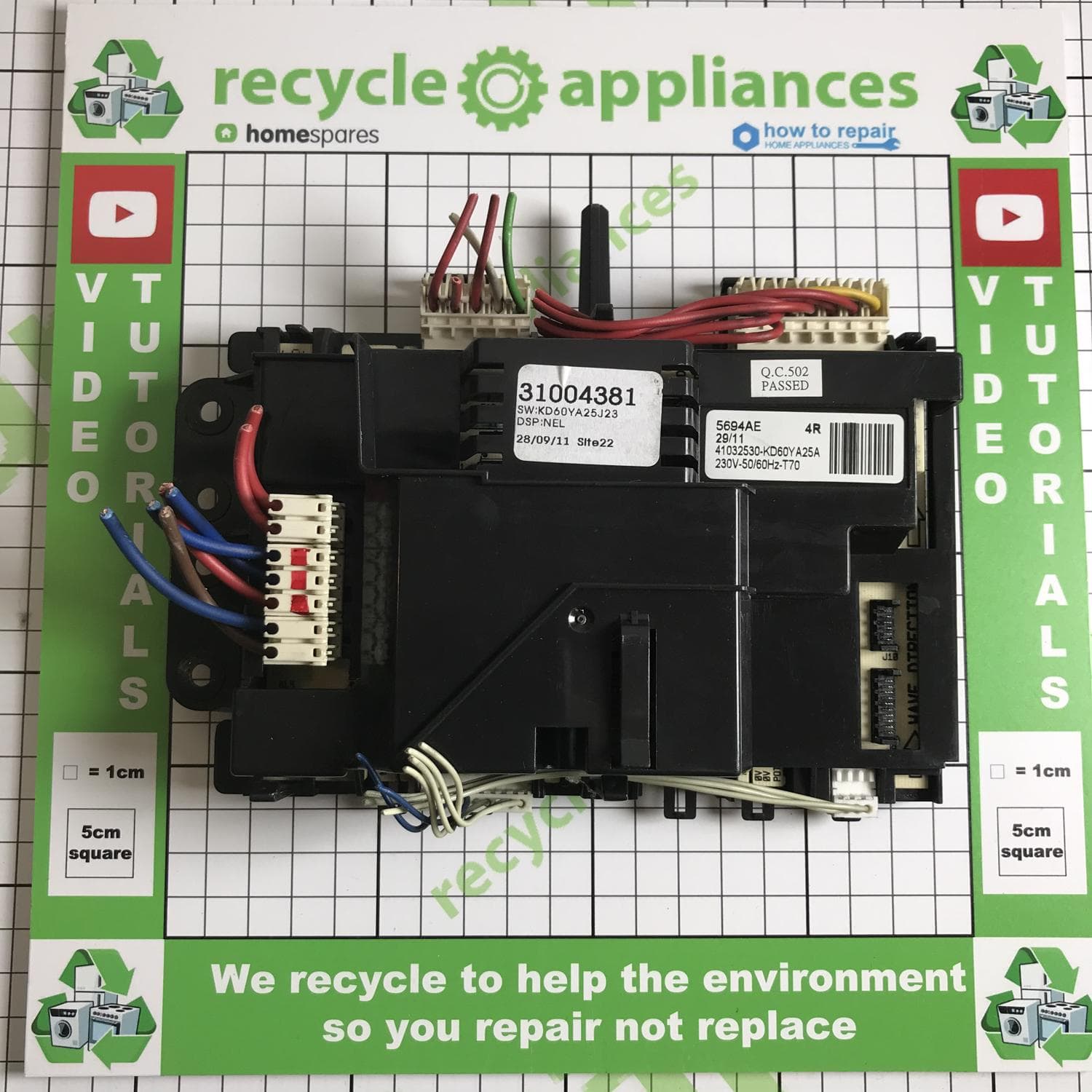 Washing Machine PCB Programmed 49029723