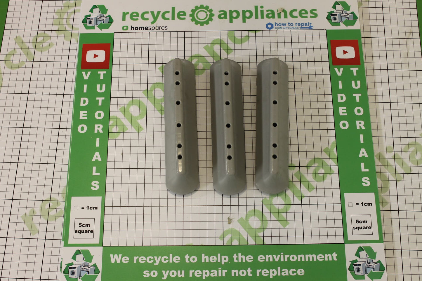 Genuine Washing Machine Drum Paddles x3