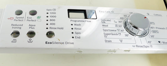 Genuine Washing Machine Fascia Panel with Buttons & Selector Program Knob