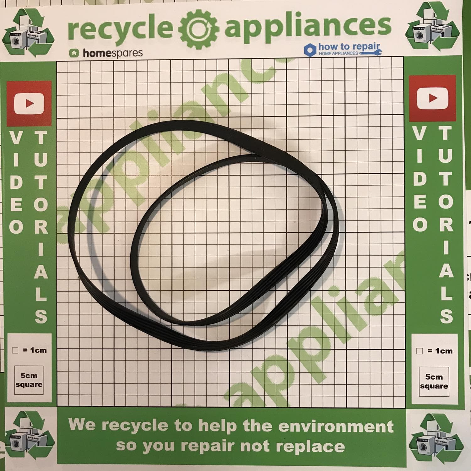 1155J5EPJ Washing Machine Drive Belt AWS04127SRB0-0B0