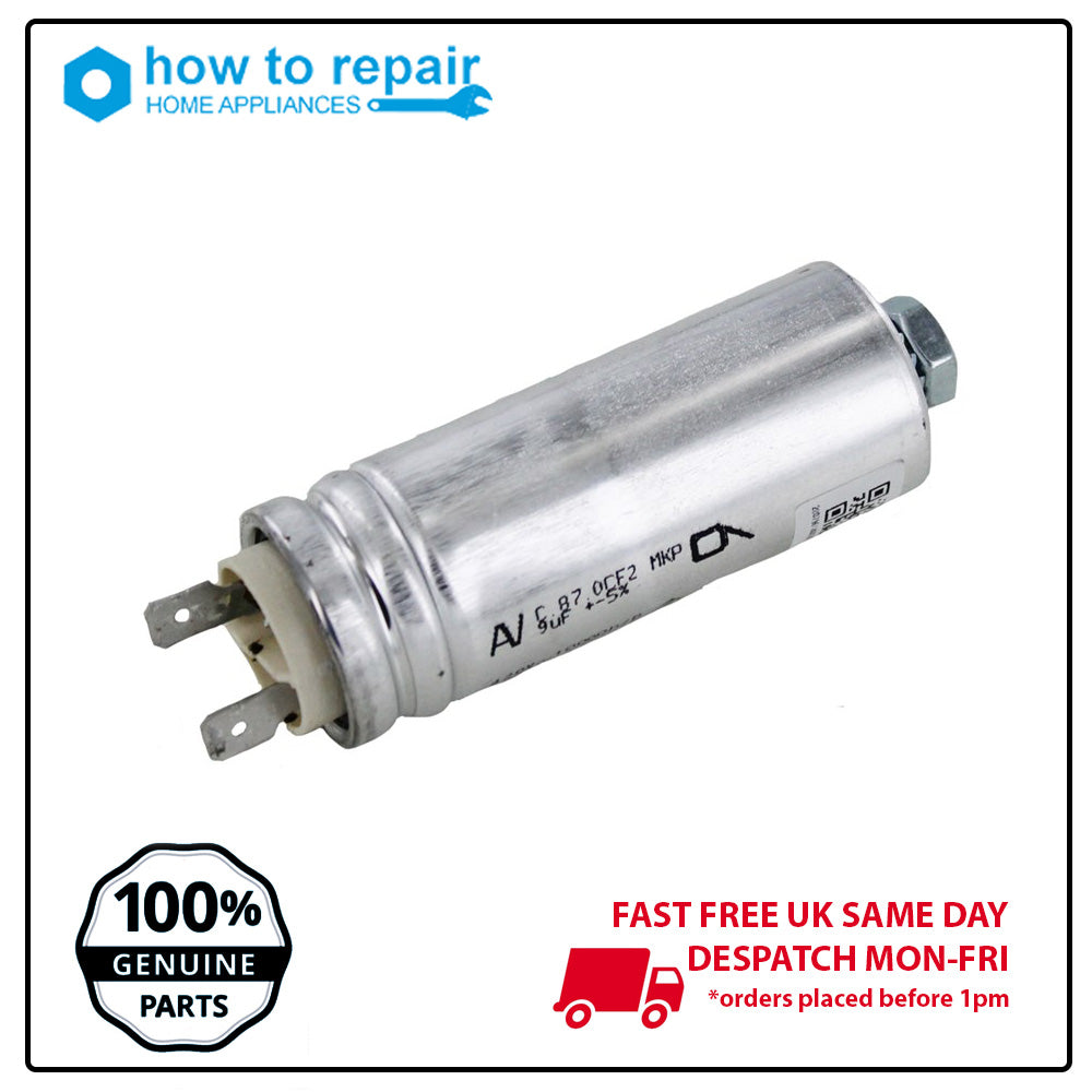 Beko Blomberg Grundig Tumble Dryer 9UF Microfarad MFD Start Run Motor Capacitor 2807961400 C00864676