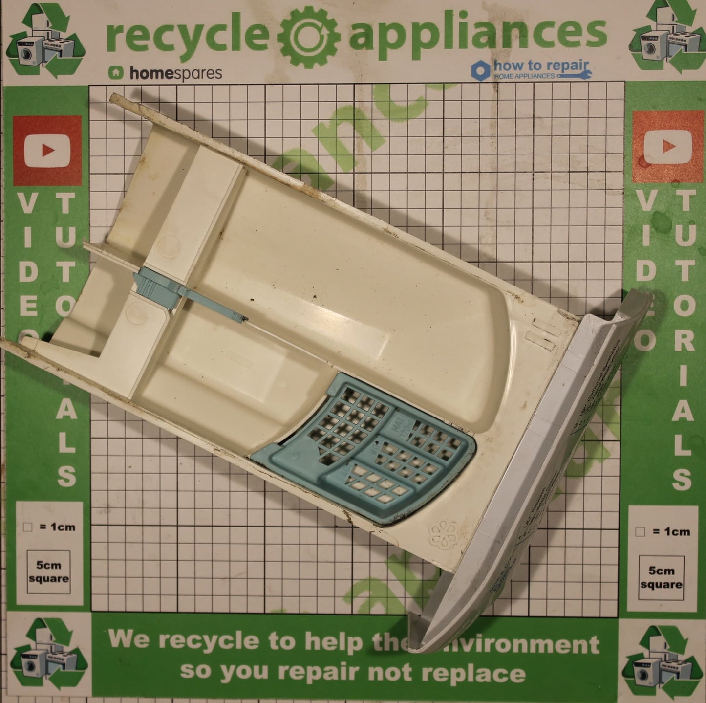 Washing Machine Soap Dispenser Draw/ Handle C00112564
