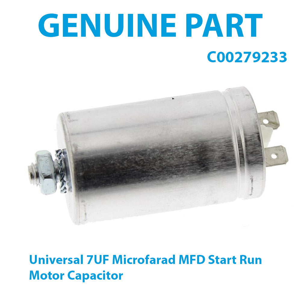 Universal 7UF Microfarad MFD Start Run Motor Capacitor Tumble Dryer C00096375
