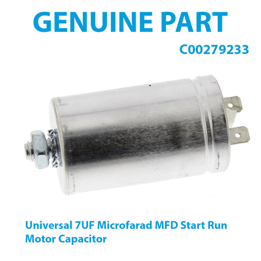 Universal 7UF Microfarad MFD Start Run Motor Capacitor Tumble Dryer C00096375
