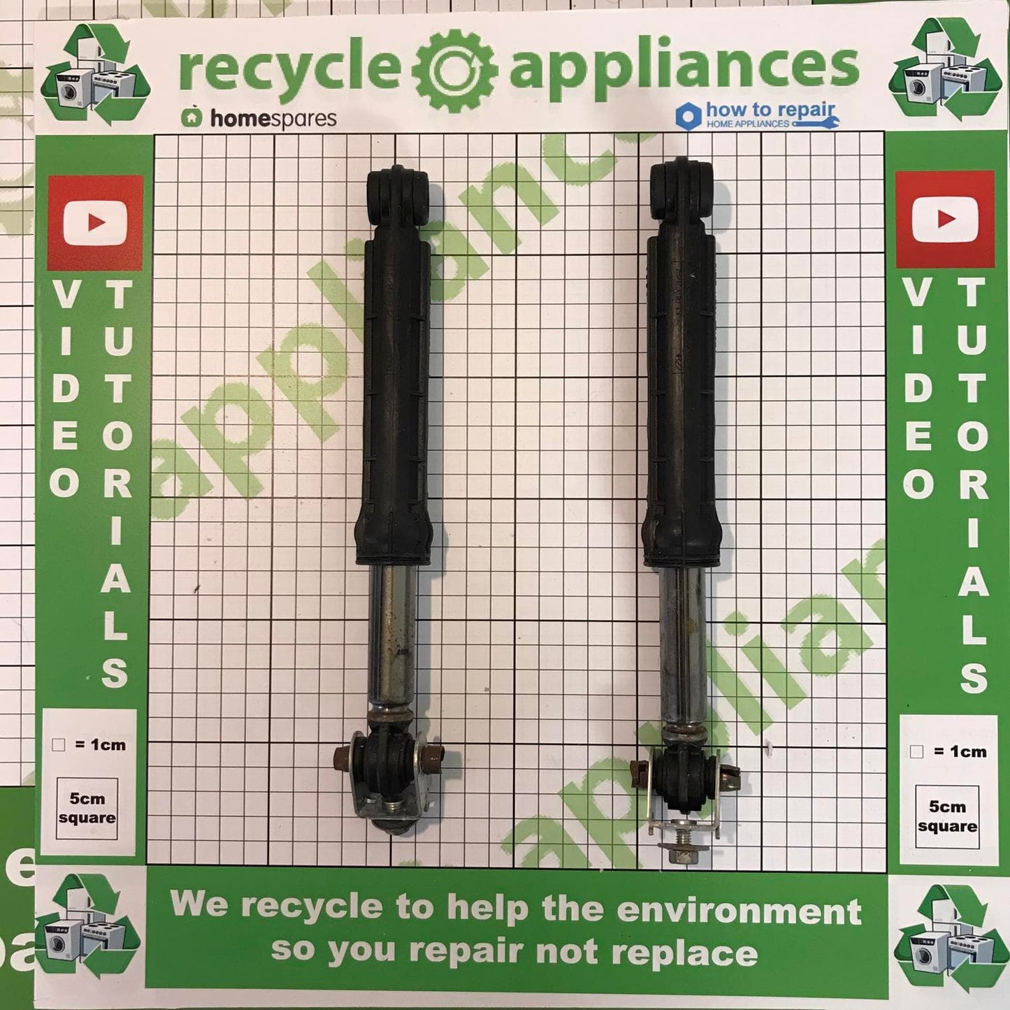 Bauknecht Hotpoint Indesit Whirlpool Washing Machine Suspension Legs Shock Absorber Damper Kit C00309597