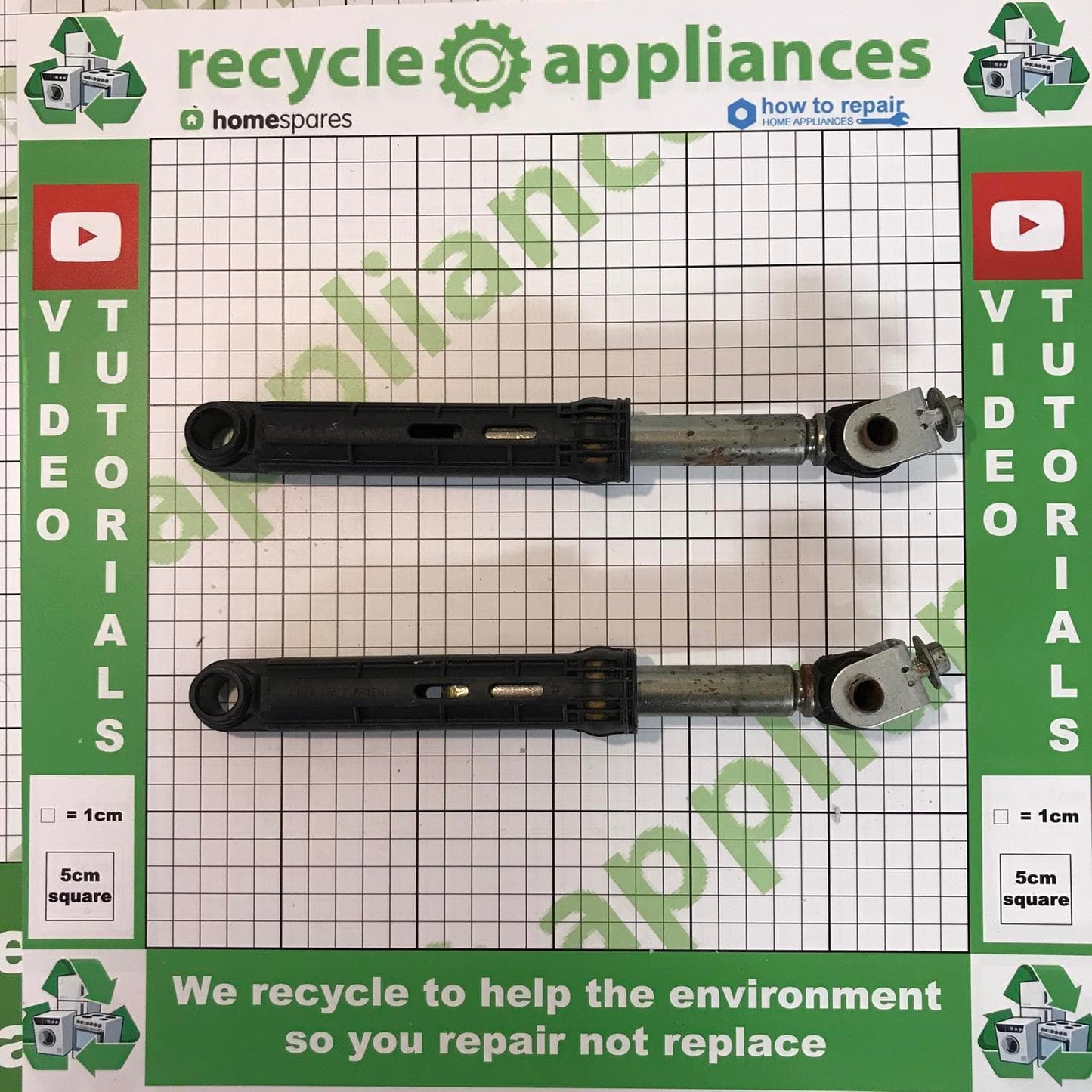 Bauknecht Hotpoint Indesit Whirlpool Washing Machine Suspension Legs Shock Absorber Damper Kit C00309597